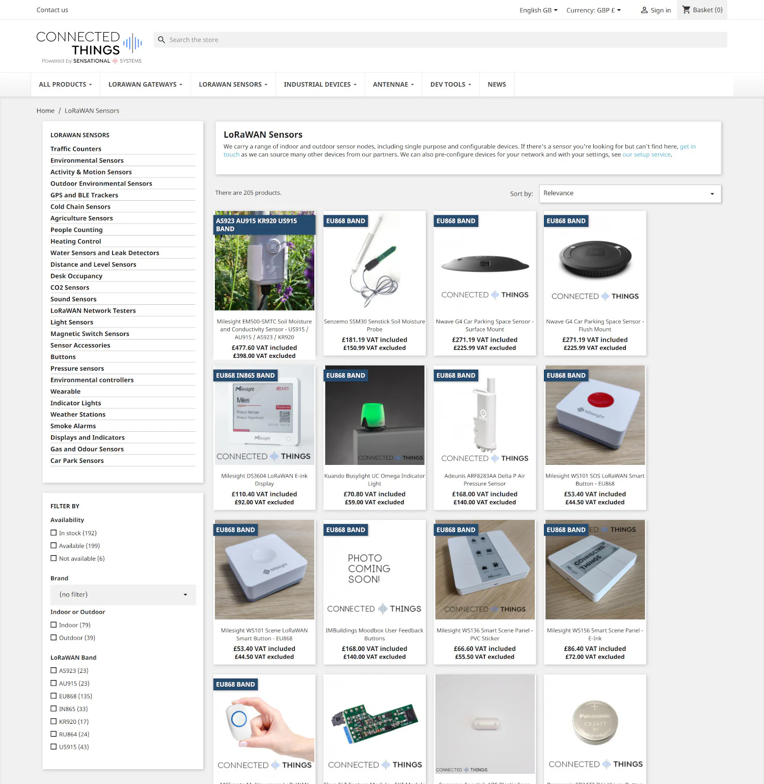 connectedthings.store screengrab